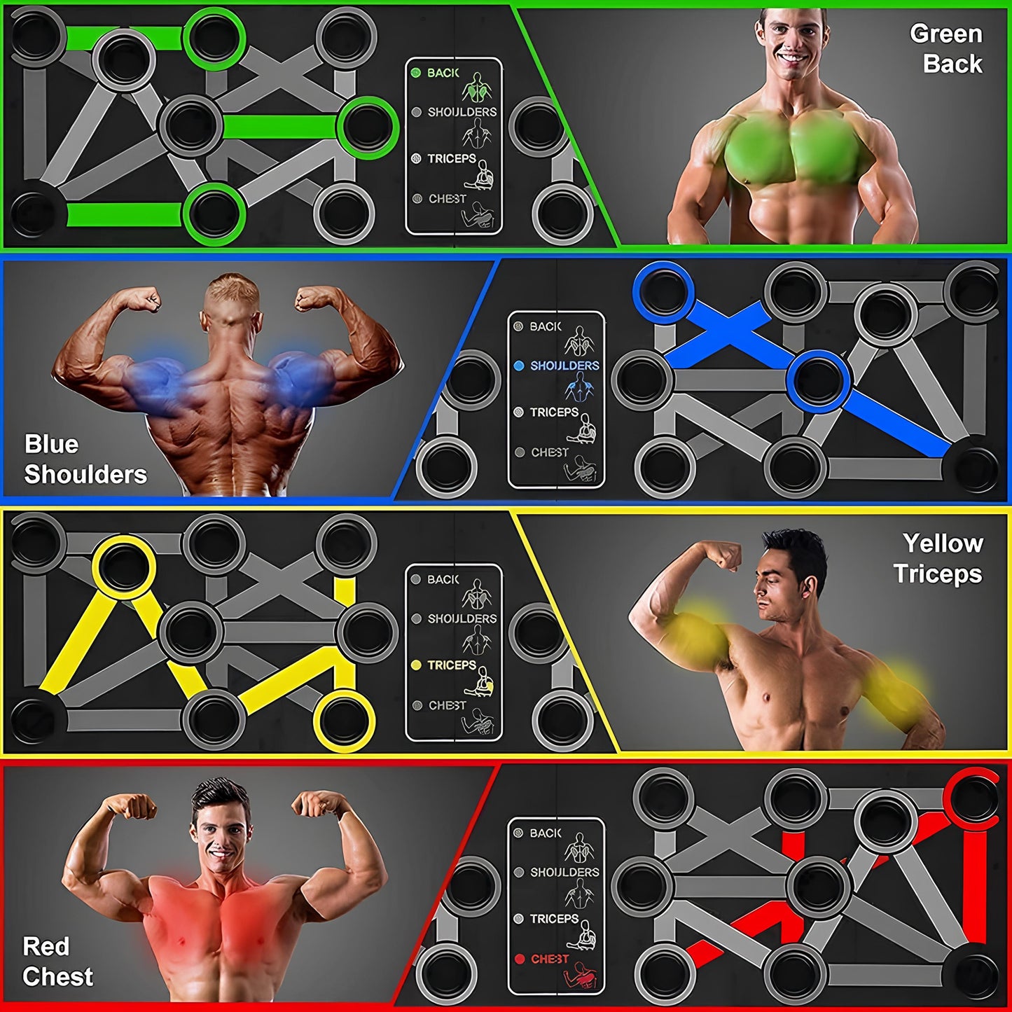VictoryFit™ Training Set – Push-Up Fitness Board