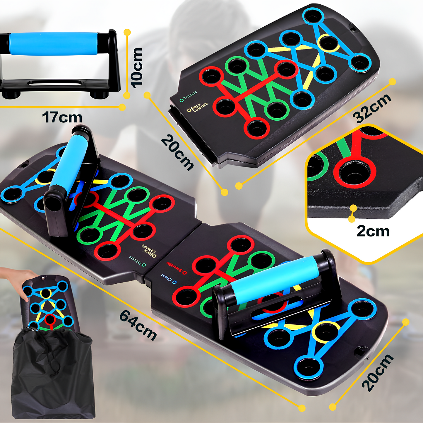 VictoryFit™ Training Set – Push-Up Fitness Board